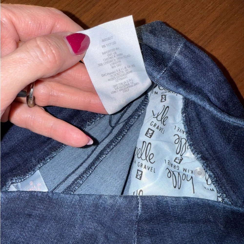 Belle by Kim Gravel Dark Blue Skinny Jeans - Picture 16 of 16